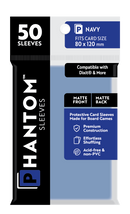 Phantom Sleeves: Navy Size (80mm x 120mm) 50 ct - Bards & Cards