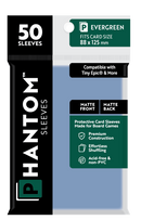 Phantom Sleeves: Evergreen Size (88mm x 125mm) 50 ct - Bards & Cards