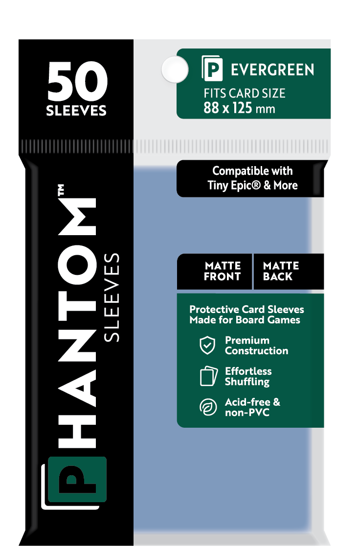 Phantom Sleeves: Evergreen Size (88mm x 125mm) 50 ct