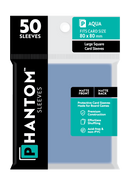 Phantom Sleeves: Aqua Size (80mm x 80mm) 50 ct - Bards & Cards