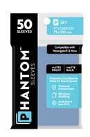 Phantom Sleeves: Sky Size (75mm x 105mm) 50 ct - Bards & Cards