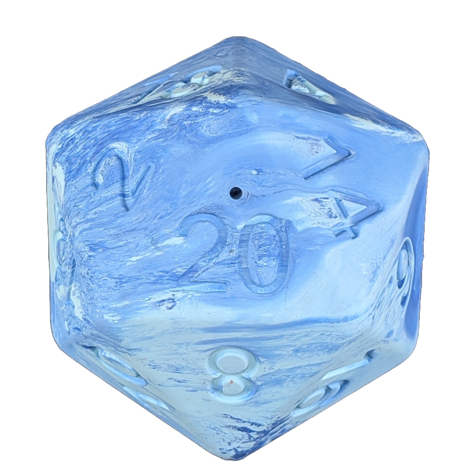 Barbarian Strength Dog D20: Blue by Pawlymorph