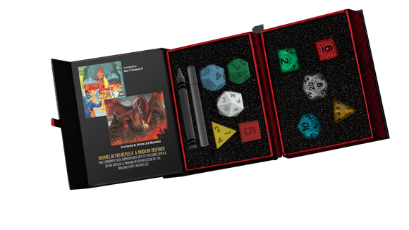 D&D 50th Anniversary Then/Now Dice Set - Bards & Cards