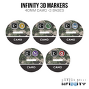 Infinity 3D Markers: Antipodes (3x 40mm Camo -3) - Bards & Cards