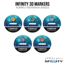 Infinity 3D Markers: Cyberghosts (25mm Cybermask) - Bards & Cards