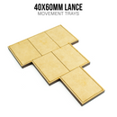 40mm x 60mm Lance Movement Trays - Bards & Cards