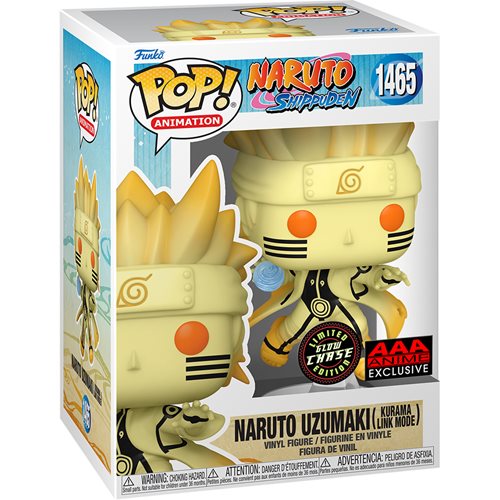 Naruto: Shippuden Naruto Uzumaki Kurama Link Mode Funko Pop! - AAA Anime Exclusive - Bards & Cards