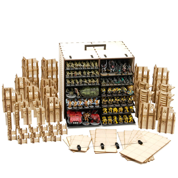 MagCase XL 2.0 MDF Magnetic Carrying Case / Display Case For Miniatures - Bards & Cards