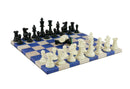 Chess Set - Tournament Chessmen on Faux Leather Boards-1