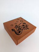 Adoragon - Vegan Leather Dice Box: Chestnut - Bards & Cards
