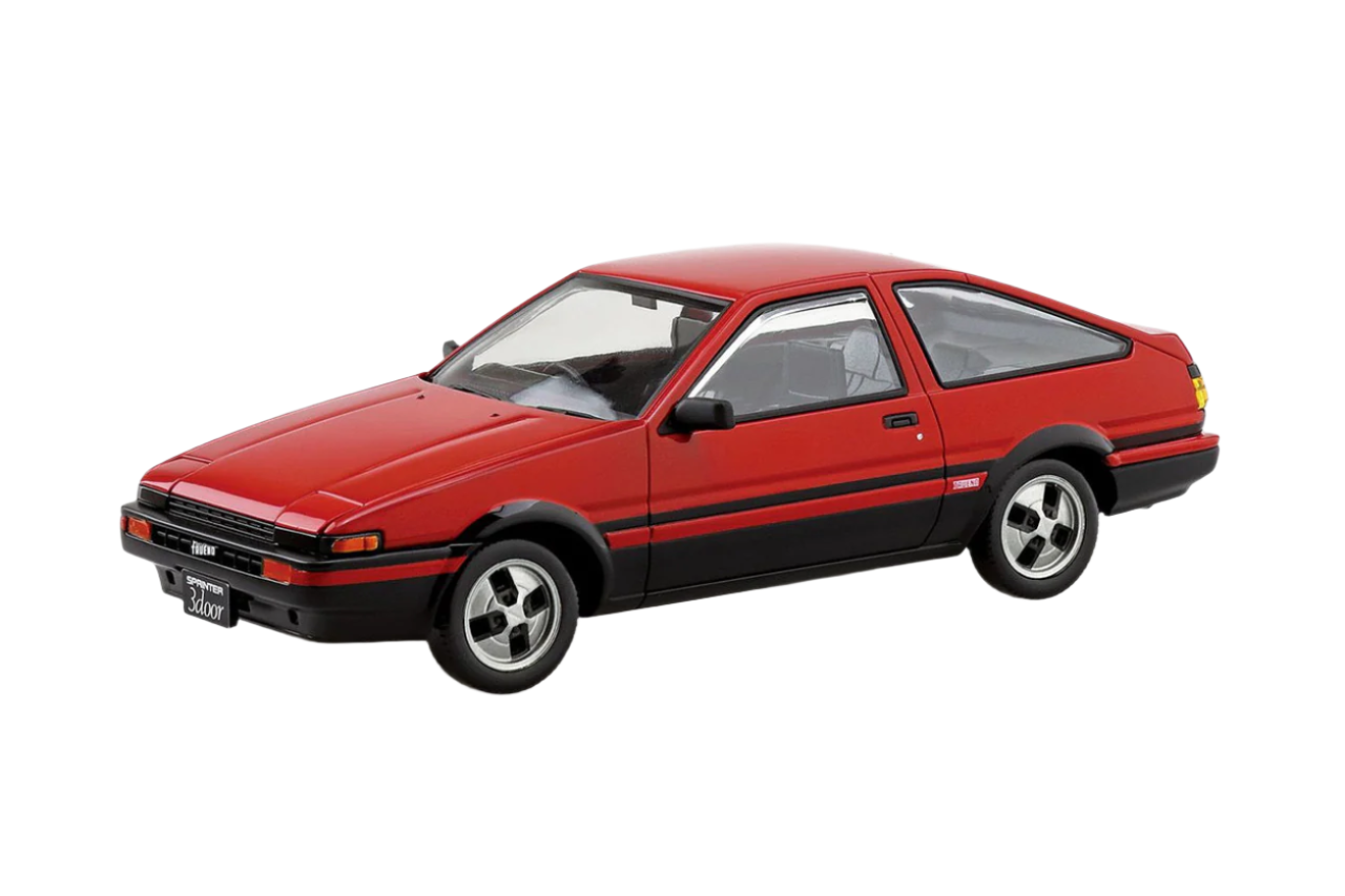 Aoshima: 1/32 The Snap Kit Toyota Sprinter Trueno (High-Flash Two Tone) 1/32 Scale Model Kit #16-B