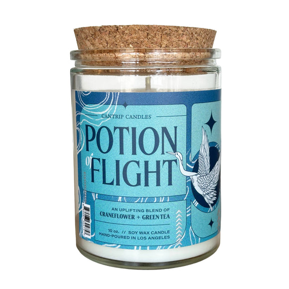 Cantrip Candles - Potion of Flight (10 oz Glass Candle) - Bards & Cards