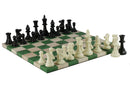 Chess Set - Tournament Chessmen on Faux Leather Boards-4