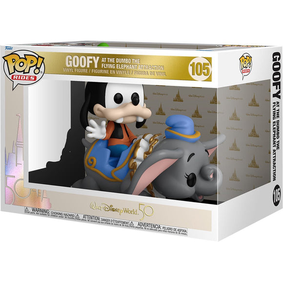 Funko Pop! Walt Disney World 50th Anniversary Dumbo Ride with Goofy - Bards & Cards