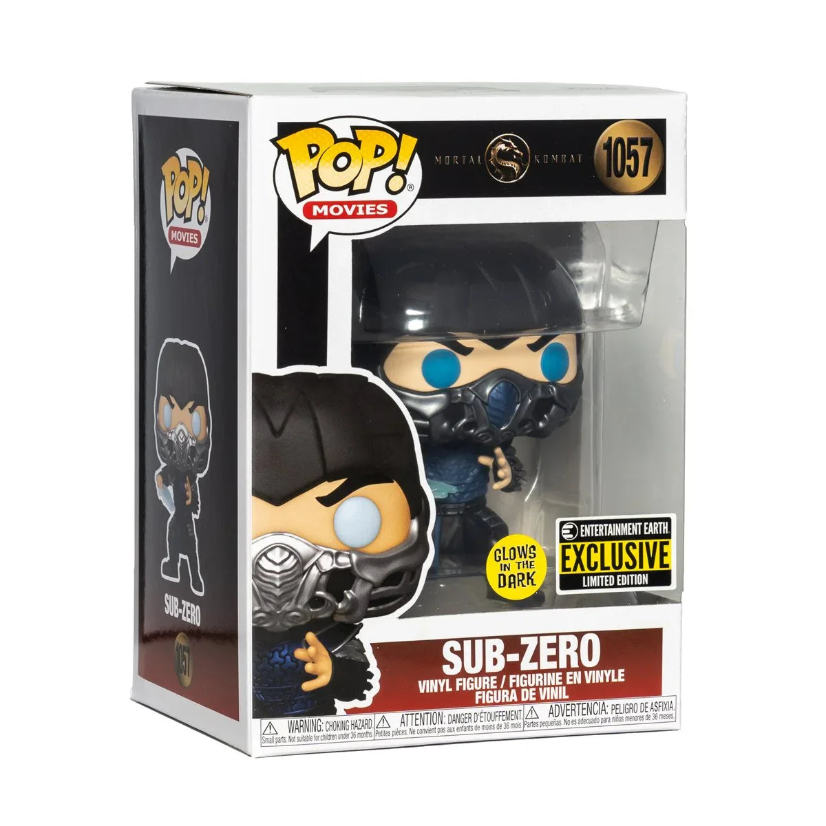 Funko Pop! Mortal Kombat 2021: Sub-Zero Glow-in-the-Dark - Entertainment Earth Exclusive - Bards & Cards
