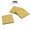 50mm Square Bases - Bards & Cards