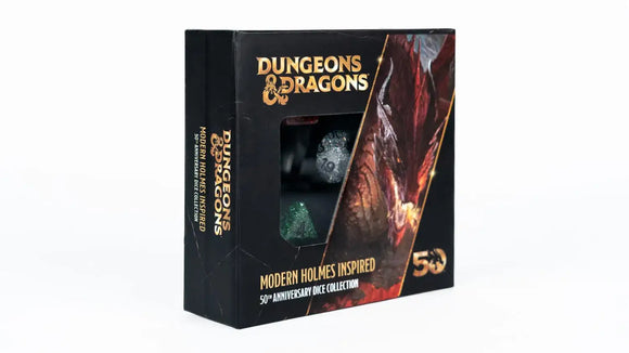 D&D 50th Anniversary Modern Holmes Inspired Dice Set - Bards & Cards