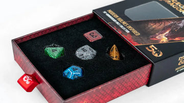 D&D 50th Anniversary Modern Holmes Inspired Dice Set - Bards & Cards