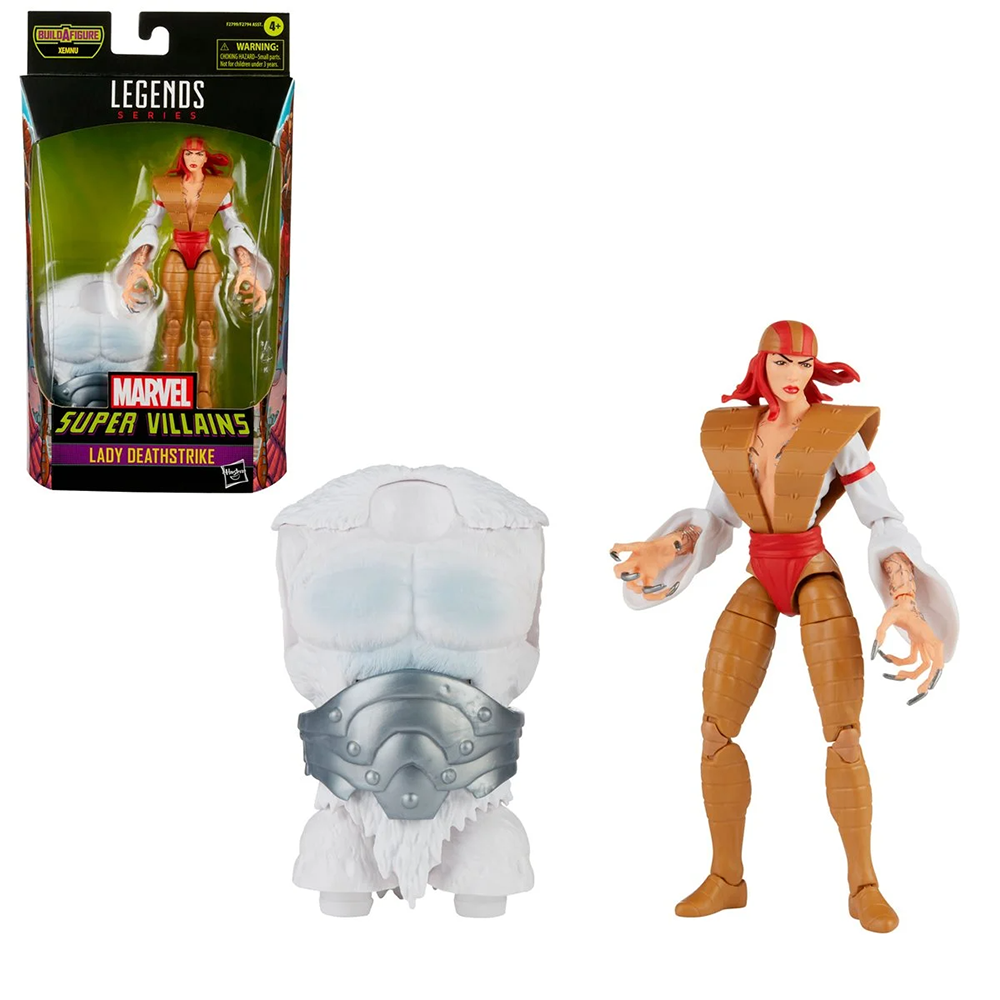 Super Villians Marvel Legends - Lady Deathstrike 6-Inch Action Figure (Xemnu Build-A-Figure) - Bards & Cards