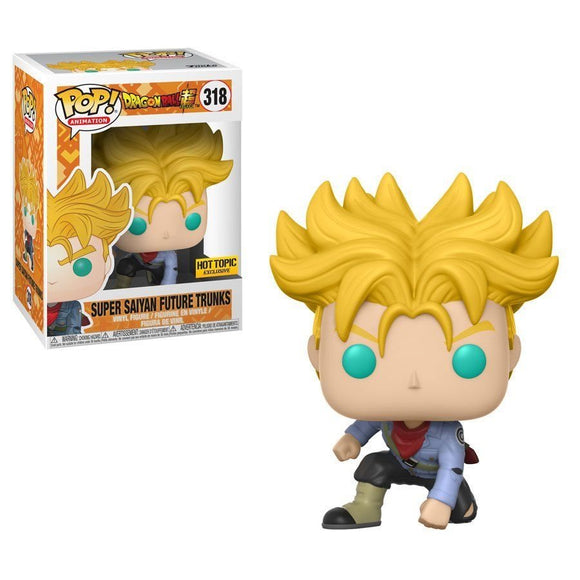 Funko POP! Dragon Ball Super - Super Saiyan Future Trunks Vinyl Figure #318 Hot Topic Exclusive (NOT 100% MINT) - Bards & Cards
