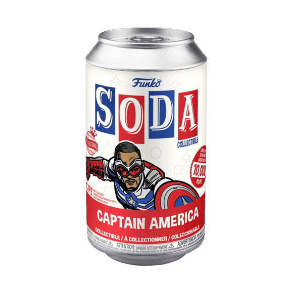 Funko Vinyl Soda: Captain America - The Falcon & The Winter Soldier - Bards & Cards