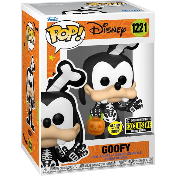 Funko: Disney Skeleton Goofy Glow-in-the-Dark - Entertainment Earth Exclusive - Bards & Cards