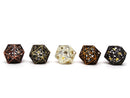 Hollow Dice of Divine Retribution - 5 Pack of D20 Dice - Bards & Cards