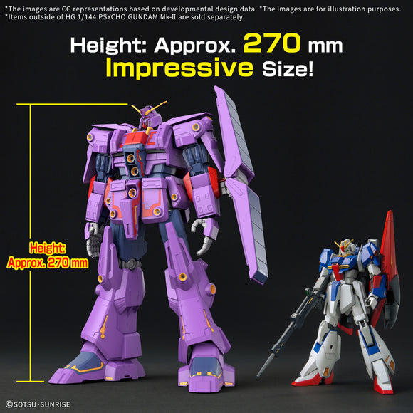 Bandai HGUC #261 1/144 Psycho Gundam Mk-II "Mobile Suit Zeta Gundam" - Bards & Cards