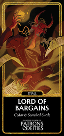 Cantrip Candles - D'Jall, Lord of Bargains 16 oz. - Bards & Cards