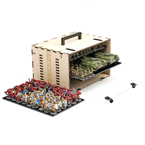 MagCase MINI 2.0 MDF Magnetic Carrying Case / Display Case For Miniatures - Bards & Cards