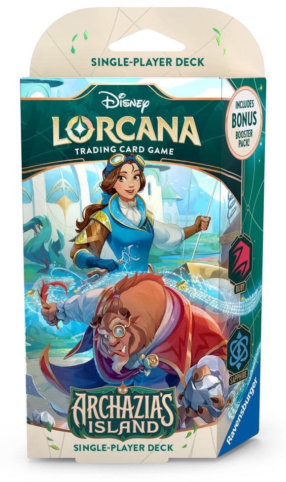 Disney Lorcana: Archazia's Island - Starter Deck (Ruby/Saphire) - Bards & Cards