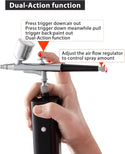 Cordless Airbrush Kit - High Pressure Mini Air Brush Gun Set - Ideal for Miniature & Terrain Wargaming Paint Jobs - Bards & Cards