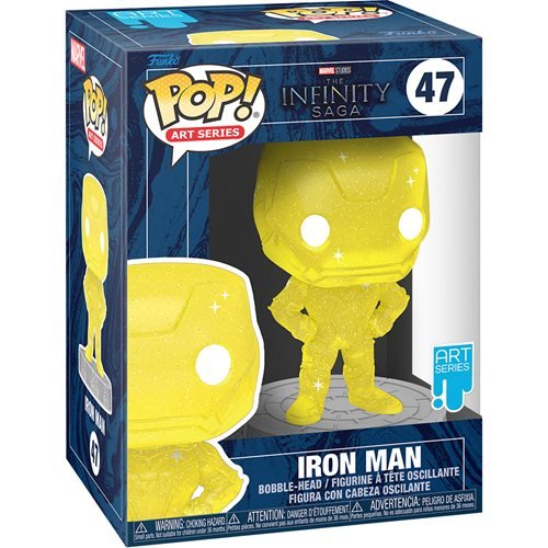 Funko Pop! Avengers Infinity Saga: Iron Man Yellow Artist Series - Bards & Cards