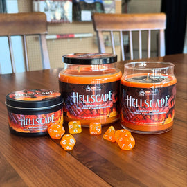 Cantrip Candles - Hellscape (16 oz Glass Candle) - Bards & Cards