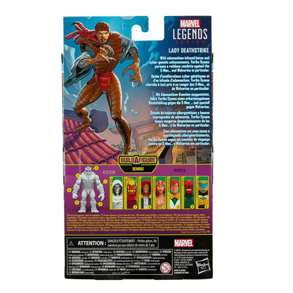Super Villians Marvel Legends - Lady Deathstrike 6-Inch Action Figure (Xemnu Build-A-Figure) - Bards & Cards
