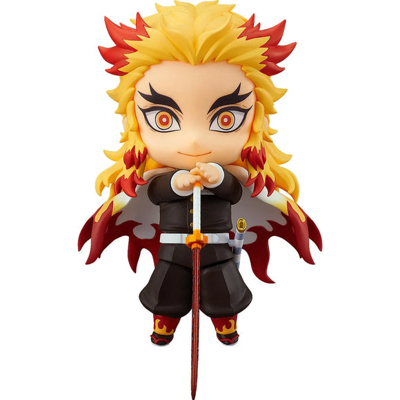 Demon Slayer: Kimetsu no Yaiba Kyojuro Rengoku Nendoroid Action Figure - Bards & Cards