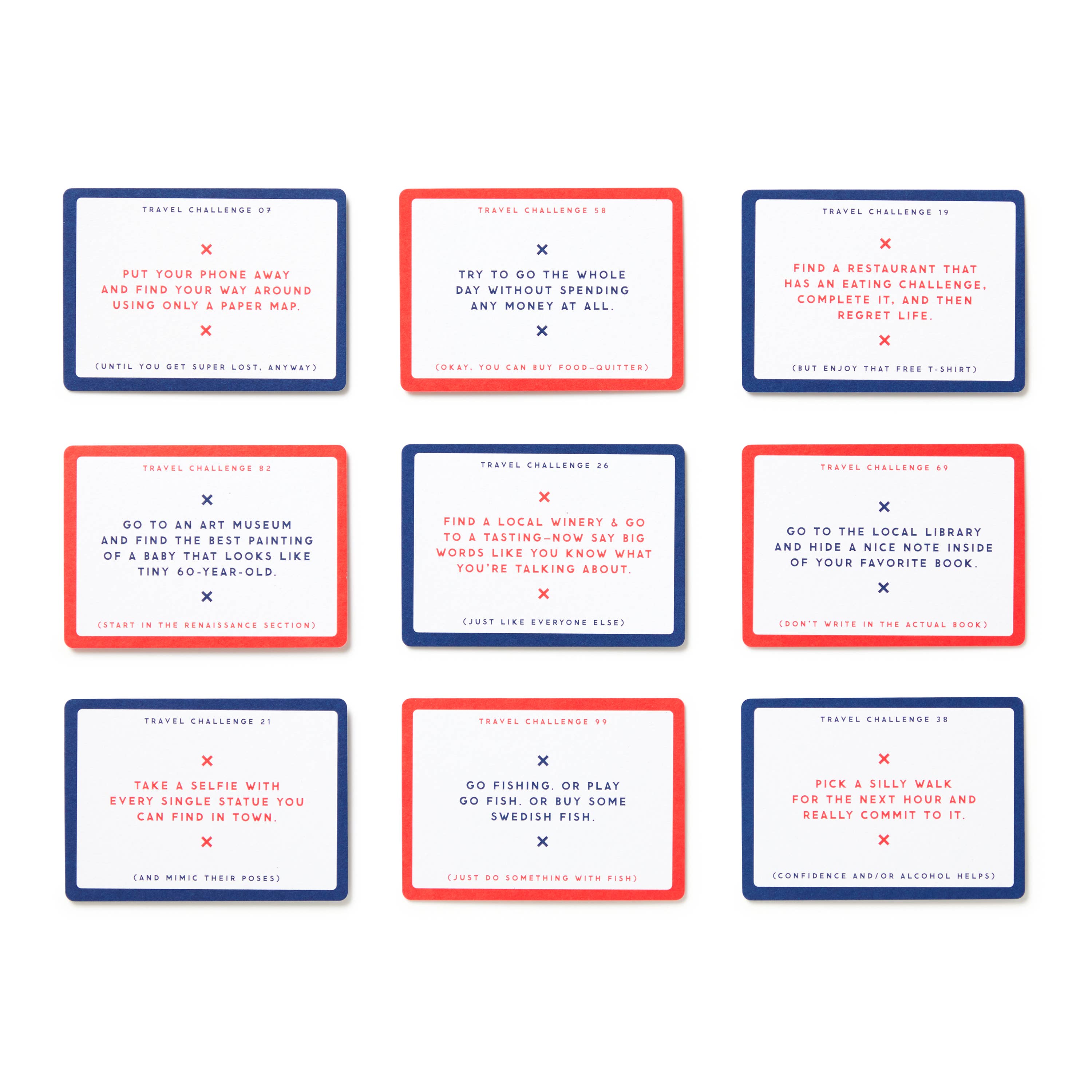 Challenge Accepted Travel Tasks Card Deck - Bards & Cards