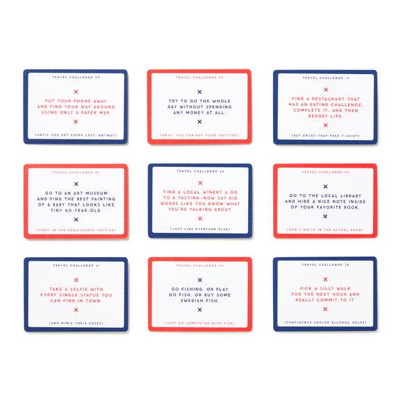 Challenge Accepted Travel Tasks Card Deck - Bards & Cards