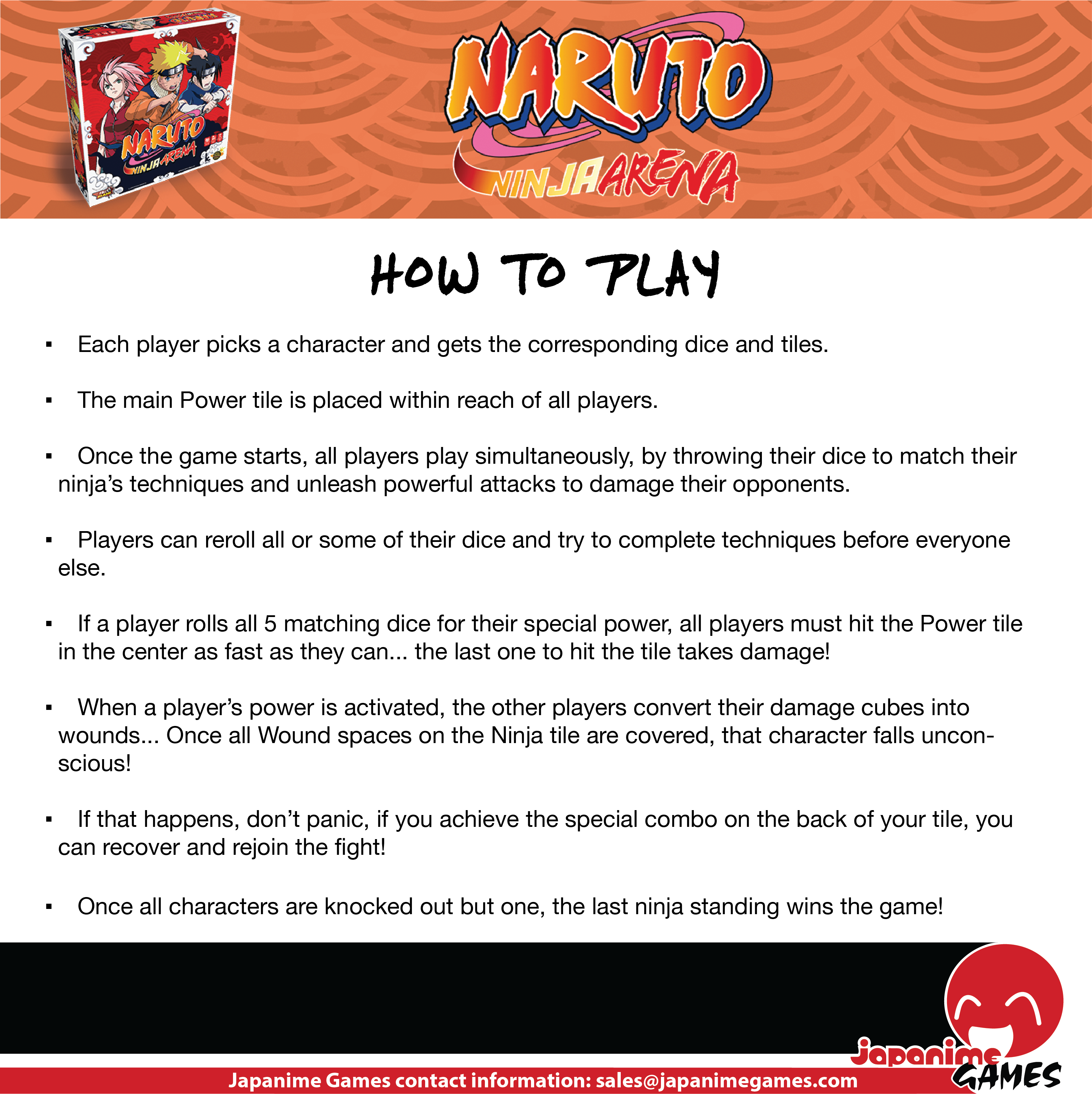 Naruto Ninja Arena - New Format - Japanime Games - Bards & Cards