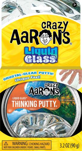 Crazy Aaron's Liquid Glass - Full Size 4" Thinking Putty Tin - Bards & Cards