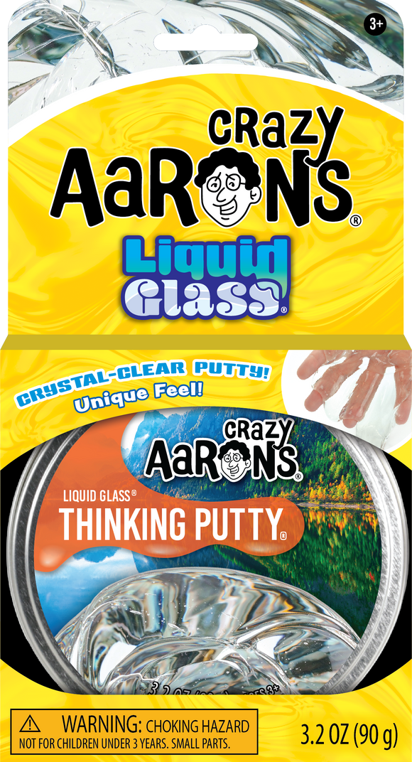 Crazy Aaron's Liquid Glass - Full Size 4" Thinking Putty Tin - Bards & Cards