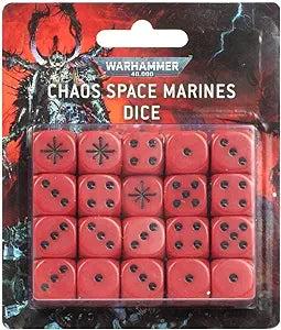 Warhammer 40k Dice: Chaos Space Marines - Bards & Cards
