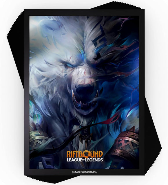 Riftbound TCG Volibear League of Legends Card Sleeves 100ct - Bards & Cards