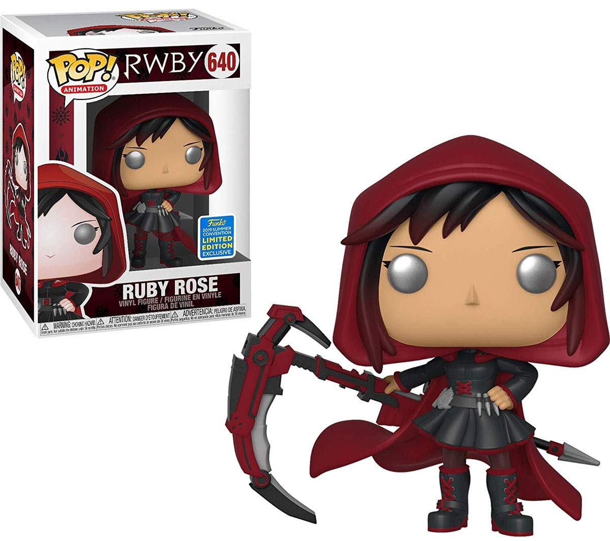 Funko POP! RWBY - Ruby Rose Vinyl Figure #640 2019 Summer Convention Exclusive (NOT 100% MINT)