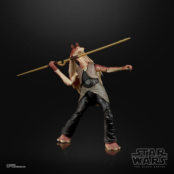 Star Wars: The Black Series - Jar Jar Binks (The Phantom Menace) 6-Inch Deluxe Action Figure - Bards & Cards