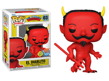 Funko POP! Loteria - El Diablito (Glow-in-the-Dark) Vinyl Figure #3 Preview Exclusives (PX) - Bards & Cards
