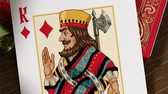 Pixel Kingdom (Red Edition) Playing Cards - Bards & Cards