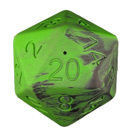 Barbarian Strength Dog D20: Green by Pawlymorph - Bards & Cards