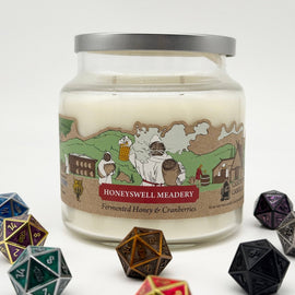 Cantrip Candles - Honeyswell Meadery (16 oz Glass Candle) - Bards & Cards