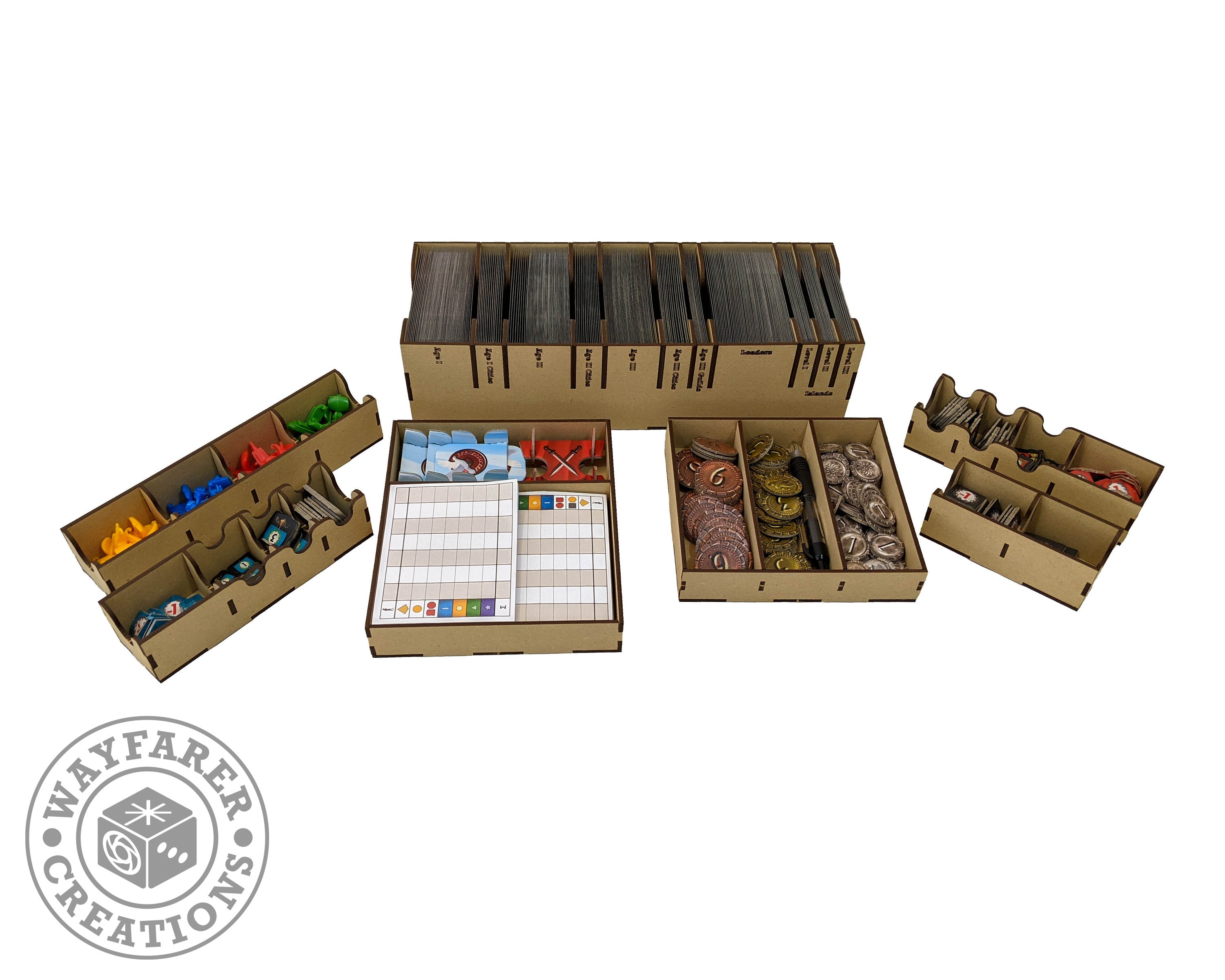 7 Wonders 2nd Edition Board Game Organizer Insert - 0